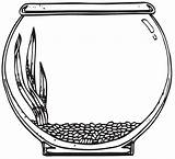 Bowl Fish Printable Pages Library Clipart Colouring sketch template