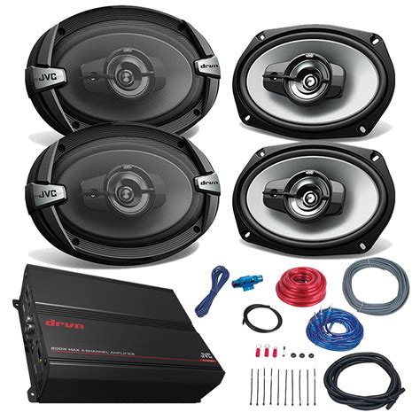 car amp  speaker combo  jvc dr    watt   dr series coaxial speakers