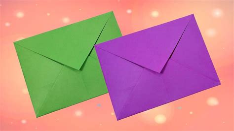 diy super easy origami envelope tutorial  glue origami
