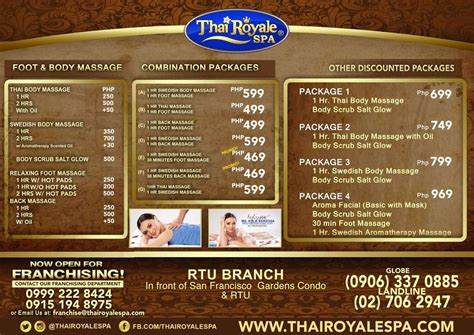 thai royale spa boni avenue ii rtu branch