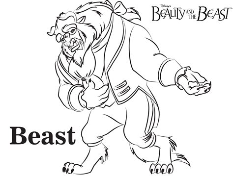 beast beauty   beast coloring pages disney movies list