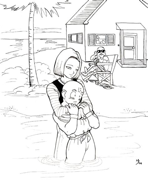 Krillin And 18 By Spacefille On Deviantart