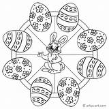 Ostern Ostereier Malvorlagen Oster Hase Artus Ostermandalas Osterhasen Downloaden Easter sketch template