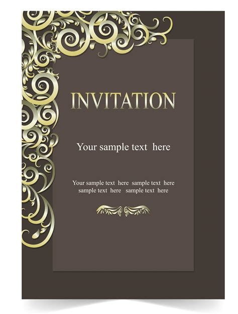 great easy   white flowers invitation card design templates
