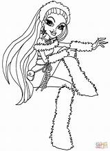 Coloring Monster High Abbey Pages Bominable Printable Coloriage Drawing Comments sketch template