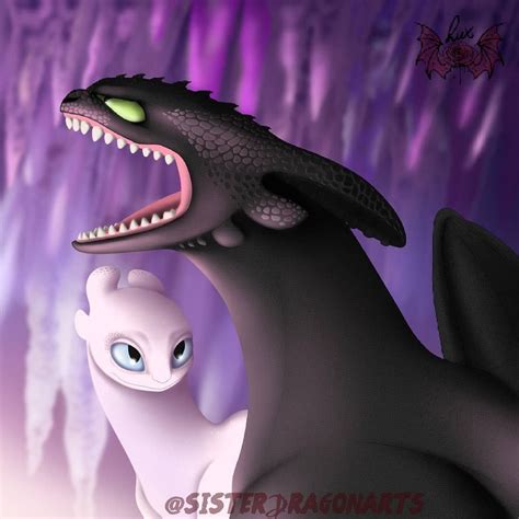 I Love Toothless And The Light Fury Together ♥ How Train