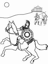 Coloring Pages Rome Roman Kids Print Ancient Soldier Colouring Horse Book Printable Color sketch template