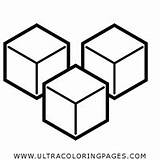 Cubes Coloring Pages sketch template