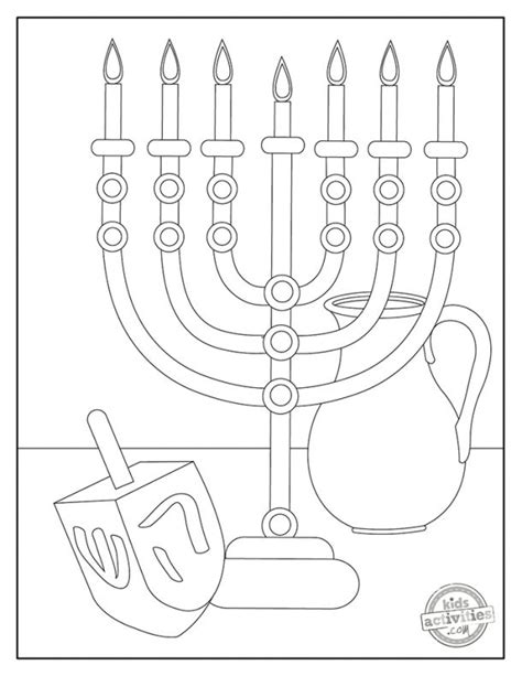 printable hanukkah coloring pages kids activities blog