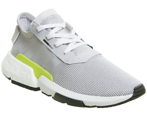 adidas pod  trainers grey  shock yellow sneaker herren