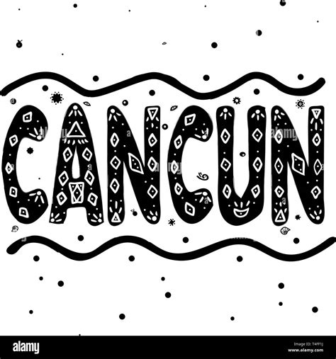 Cancun Dessin Banque D Images Vectorielles Alamy