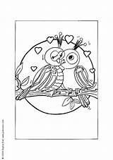 Coloring Birds Pages Color Valentine Hellokids Print Online Ages Kids Choose Board sketch template
