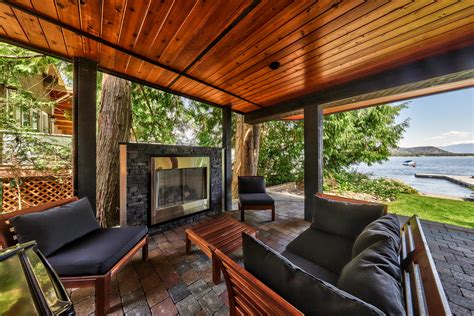 outdoor fireplace covered fireplace archives env shuswap vacation rentals