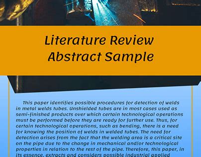 literature review samples  behance