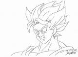 Vegito Pages Coloring Getcolorings Color Getdrawings sketch template