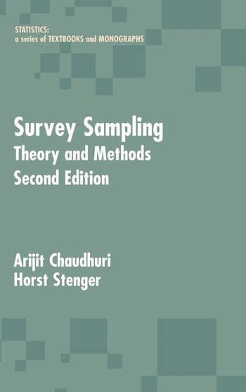 survey sampling theory  methods  edition crc press book