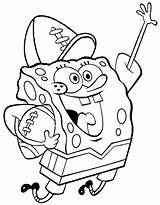 Spongebob Sponge Squarepants Esponja Fußball Stunningplans Citypng Kleurplaten sketch template