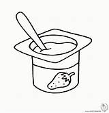 Coloring Clipart Yogurt Dairy Library sketch template