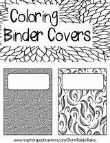Binder Coloring Covers School Cover Color Fun Pages Teenagers Teacherspayteachers Perfect These They So Sheets Adult Choose Board sketch template