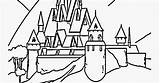 Castle Ice Frozen Coloring Pages sketch template
