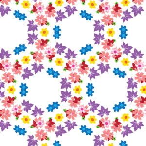 floral honeycomb pattern uidownload