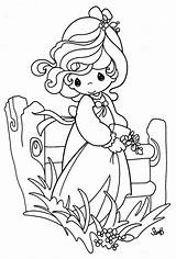 Precious Moments Coloring Pages Book Girl Little Print Kids Color Children Butcher Samuel sketch template