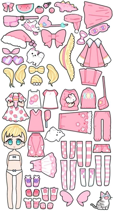 paper doll  lots  clothes  accessories