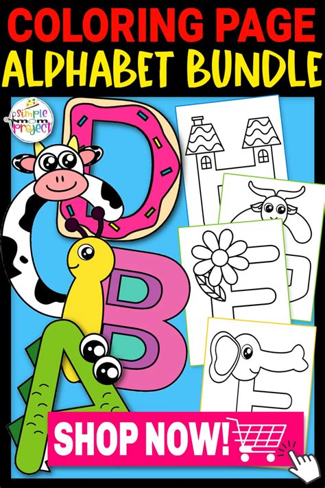 alphabet coloring pages easy peasy learners   print