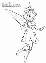 Coloring Pages Fairy Fairies Disney Tinkerbell Printable Template Azcoloring Iridessa sketch template
