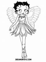 Betty Boop Coloring Pages Print Printable Color Cartoons Angel Wings Ballerina Book Adult Archive Colouring Clipart Drawing Baby High Popular sketch template