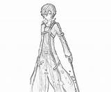 Kirito Sword Coloring Pages Another sketch template