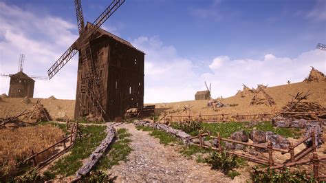 medieval windmill  environments ue marketplace