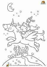 Licorne Princesse Hugolescargot Colorier Dessins Fée Utilisation Lapin sketch template