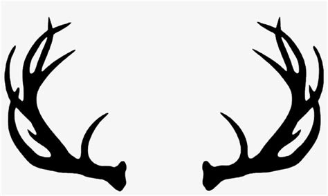 deer antlers silhouette png deer antlers clipart black  white