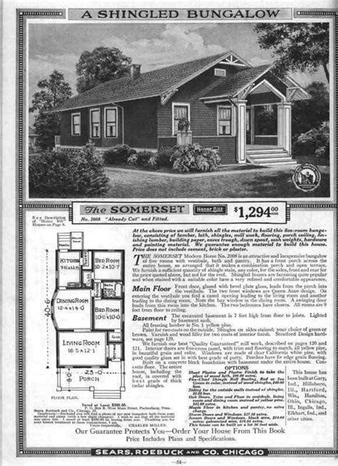sears modern home     somerset house plans bungalow house plans vintage house