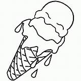 Helado Glace Cono Conos Cornet Ete Colorier Vacaciones Hielo Jeux Boule sketch template