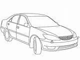 Coloring Toyota Pages Cars Print Color sketch template
