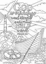 Psalm 46 Coloring Drawing Pages Spiritual Getdrawings Scripture sketch template