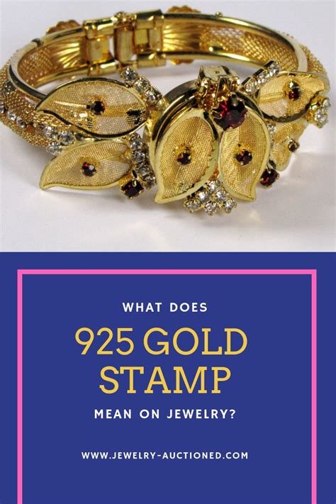 gold jewelry stamp  jewelry auctioned