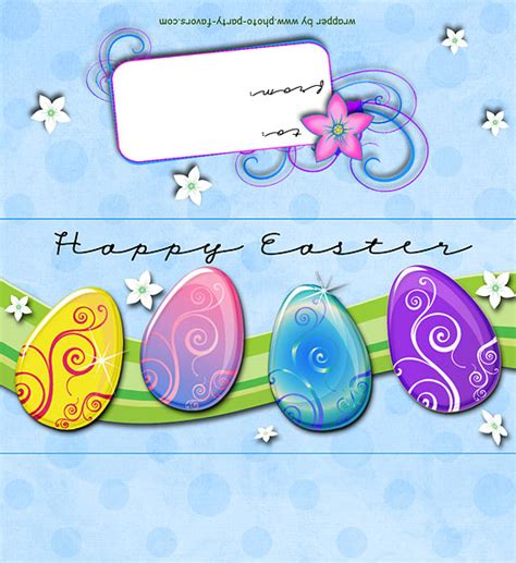 easter eggs candy bar wrapper  printable chocolate bar wrapper