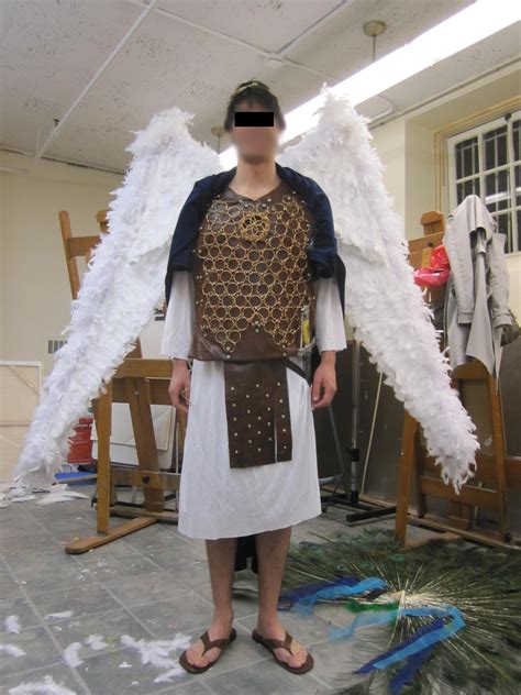 warrior archangel costume  cable controlled wings  steps