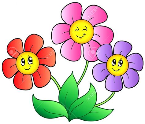 koleksi background bunga kartun gratis terbaru