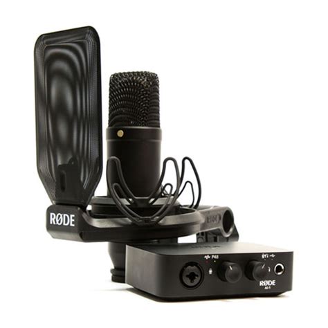rode microphones complete studio kit  ai  audio interface nt