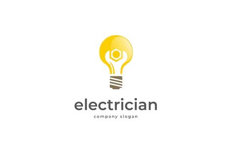 premium vector electrician logo template