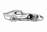 Daytona Cobra Shelby sketch template