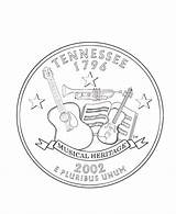 Tennessee Coloring Quarter Pages Vols State Tn Print Printable Getcolorings Gif Happy Color Go Printables States Usa Template sketch template