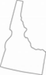 Outline Idaho Clker Nebraska Clip Small Vector Political Usa Map sketch template