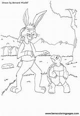 Tortoise Hare Coloring Pages Popular sketch template