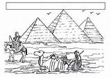 Piramides Egipto Dibujo sketch template