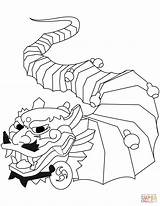 Coloring Chinese Pages Dragon Year Dot Printable sketch template